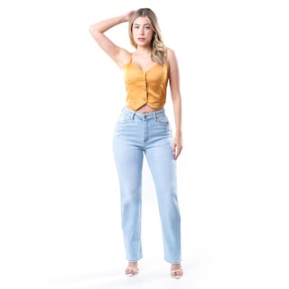 Foto 1 | Foto 1 | Jeans Recto Con Rasgadura / Juvenil, 1674 (azul Claro) Azul