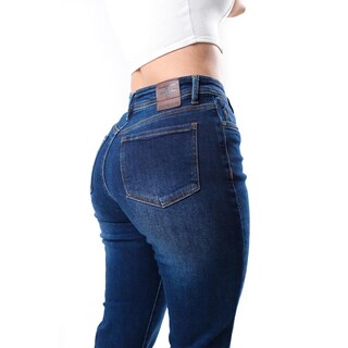 Foto 3 | Foto 3 | Jeans Recto Con Rasgaduras / Juvenil, 1672 (dark) Azul Oscuro