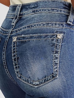Foto 5 | Foto 5 | Jeans Flamingals Bootcut Deep Blue Denim Para Mujer, Talla M - Venta Internacional.