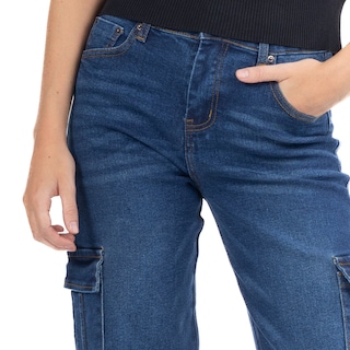 Foto 4 | Foto 4 | Jeans Denim Lady Cargo Para Mujer