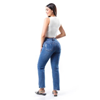 Foto 2 | Foto 2 | Jeans Corte Recto /juvenil, 3905 (azul Medio) Azul