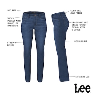 Foto 6 | Foto 6 | Jean Lee Legendary, Cintura Media, Pierna Recta, Ojo De Tigre Para Mujer - Venta Internacional.