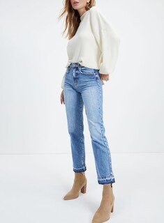 Foto 4 | Foto 4 | Jeans Astylish Con Cintura Alta Y Tobillo Recto Para Mujer - Venta Internacional.