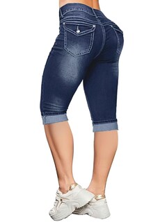 Foto 1 | Foto 1 | Jeans Flamingals Skinny Para Levantar Glúteos Para Mujer, Color Azul, Talla Xl - Venta Internacional.
