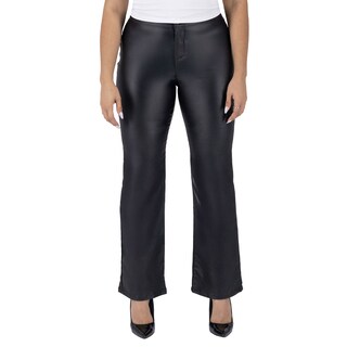 Foto 1 | Foto 1 | Pantalón Recto Britos Jeans Mujer Negro Vinipiel 025811