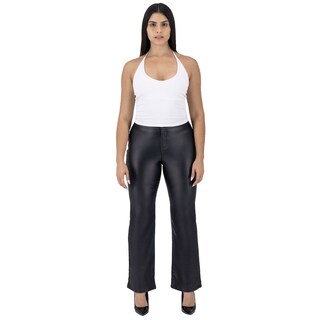 Foto 3 | Foto 3 | Pantalón Recto Britos Jeans Mujer Negro Vinipiel 025811