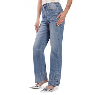 Foto 4 | Foto 4 | Jeans Con Pedrería Roman Fashion /juvenil 7118 (mezclilla Medio) Azul