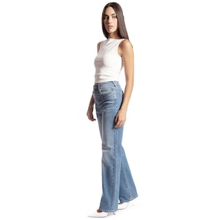 Foto 2 | Foto 2 | Jeans Recto Con Pedrería /juvenil 7116 (mezclilla Medio) Azul