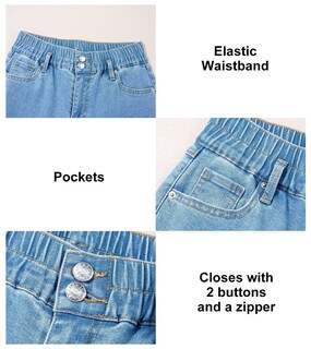 Foto 4 | Foto 4 | Jeans Astylish Para Mujer Cintura Alta Pierna Ancha Azul Cielo - Venta Internacional.