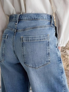 Foto 5 | Foto 5 | Pantalones Vaqueros Anchos Con Forma De Flamencos Cintura Media Punto Holgado Para Mujer - Venta Internacional.