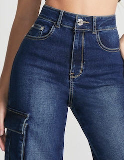 Foto 3 | Foto 3 | Jeans Mujer Cargo Recto Cintura Super Alta 0092stob Seven Jeans