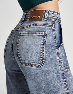 Foto 4 | Foto 4 | Jeans Mujer Cargo Recto Cintura Alta Push Up 0082acwa Seven Jeans