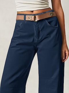 Foto 5 | Foto 5 | Jeans Flamingals Para Mujer Cintura Media Pierna Recta Color Azul Marino - Venta Internacional.