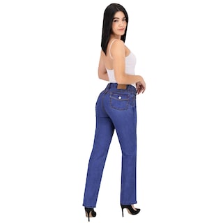 Foto 4 | Foto 4 | Pantalón Recto Britos Jeans Mujer Mezclilla Azul 025719