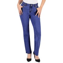 Pantalón Recto Britos Jeans Mujer Mezclilla Azul 025719