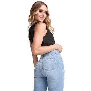 Foto 2 | Foto 2 | Jeans Mezclilla Mujer Pantalon Super Skinny Cintura Alta Push Up Seven Jeans