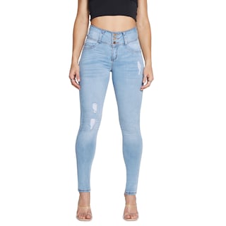 Foto 1 | Foto 1 | Jeans Mezclilla Mujer Super Skinny Colombiano Push Up Buenissima Seven Jeans