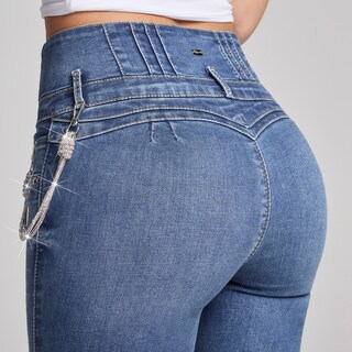 Foto 3 | Foto 3 | Jeans Mezclilla Mujer Super Skinny Colombiano Push Up Buenissima Seven Jeans
