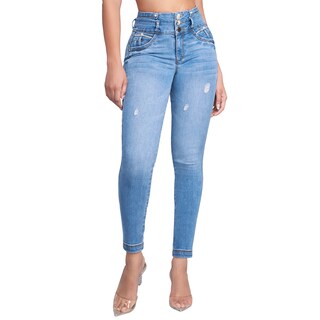 Foto 1 | Foto 1 | Jeans Mezclilla Mujer Super Skinny Colombiano Push Up Buenissima Seven Jeans