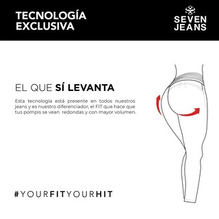 Foto 8 | Foto 8 | Jeans Mezclilla Mujer Super Skinny Tipo Jegging Colombiano Push Up Seven Jeans