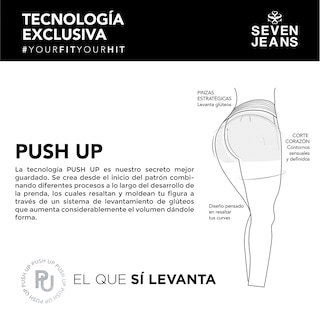 Foto 8 | Foto 8 | Jeans Mezclilla Mujer Super Skinny Colombiano Push Up Seven Jeans