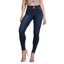 Jeans Mezclilla Mujer Super Skinny Colombiano Push Up Seven Jeans