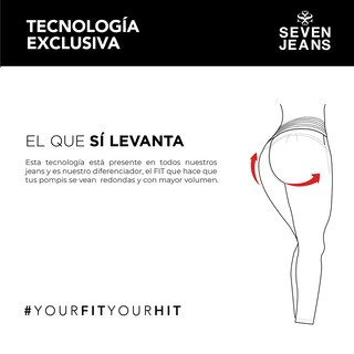Foto 8 | Foto 8 | Jeans Mujer Super Skinny Colombiano Push Up Buenissima Seven Jeans