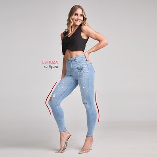 Foto 6 | Foto 6 | Jeans Mujer Super Skinny Cintura Alta Stretch Seven Jeans