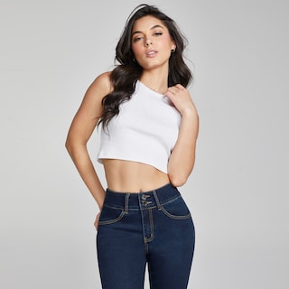 Foto 7 | Foto 7 | Jeans Super Skinny Mujer Push Up Cintura Medio Seven Jeans 1170