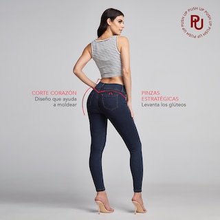 Foto 6 | Foto 6 | Jeans Super Skinny Mujer Push Up Cintura Media Seven Jeans 1170indi