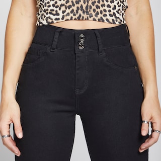 Foto 3 | Foto 3 | Jeans Super Skinny Mujer Push Up Cintura Alta Seven Jeans 0118ngro