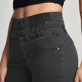 Foto 3 | Foto 3 | Jeans Push Up Mujer Super Skinny Cintura Alta Seven Jeans 5040gris