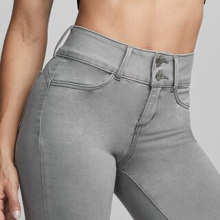 Foto 3 | Foto 3 | Jeans Super Skinny Mujer Push Up Seven Jeans 1170gris