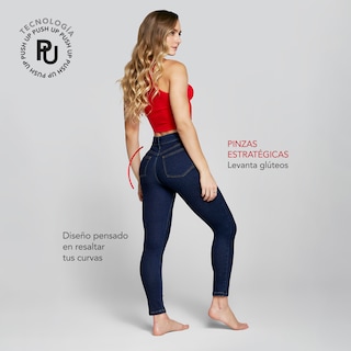 Foto 6 | Foto 6 | Jeans Mujer Super Skinny Push Up Cintura Alta 7032indi