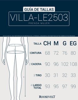Foto 7 | Foto 7 | Pantalon Jogger Villa-le2503 Mujer Roosevelt Azul