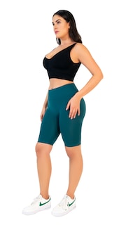 Foto 5 | Foto 5 | Leggins Biker I Love Shape color Verde para Mujer