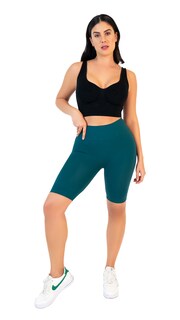 Foto 3 | Foto 3 | Leggins Biker I Love Shape color Verde para Mujer