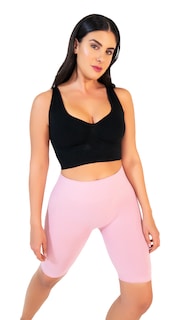 Foto 3 | Foto 3 | Leggin Biker I Love Shape de Entrenamiento de Control Rosa 6015 T
