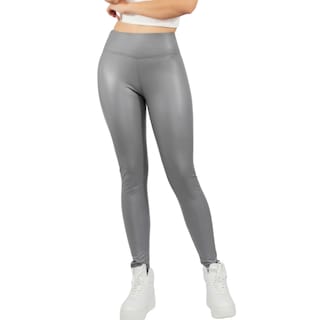 Foto 1 | Foto 1 | Legging Elegante Casual Lic-0105 Gris Tipo Vinipiel