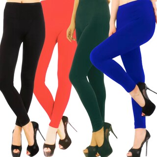 Foto 1 | Foto 1 | Leggings Térmico Afelpado para Mujer 4 Piezas