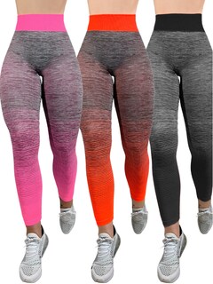 Foto 1 | Foto 1 | Set De 3 Mallones Lic-083 Aqua/Morado/Azul Leggings Stretch de Mujer