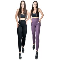 Set de 2 Mallones Deportivos de Mujer Lic-0139 Dos Colores Leggings Térmicos