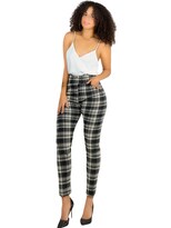 Leggings Elegantes Jegging Mujer A Cuadros Stretch Looks Formal Y Casual Mayón Lic-0161 D7 Mallones