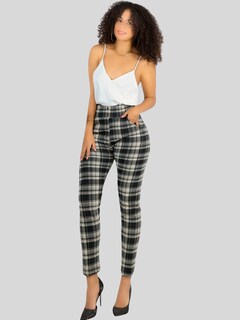 Foto 2 | Foto 2 | Leggings Elegantes Jegging Mujer A Cuadros Stretch Looks Formal Y Casual Mayón Lic-0161 D7 Mallones