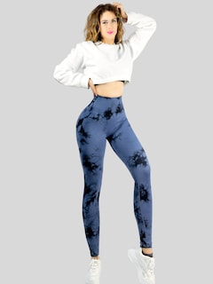 Foto 2 | Foto 2 | Leggings Deportivos Tie-dye Mujer Para Yoga Y Gym Lic-0168 Azul Comodidad Y Estilo