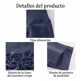 Foto 3 | Foto 3 | Leggings Deportivos De Yoga Gym Talla M/g Eo Safe Imports Esi-16694 Azul