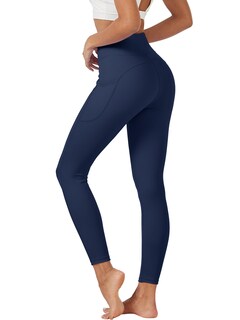 Foto 3 | Foto 3 | Leggins Tacvasen Para Mujer Con Control De Barriga, Cintura Alta, Azul Marino, Xl - Venta Internacional.