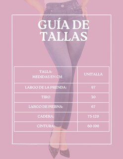 Foto 5 | Foto 5 | Leggins Mujer Unitalla Mezclilla Faja Alta Estilo Pantalón Mezclilla Calidad Premium Tiro Alto Lic-055-5 Azul Mallon Lycra