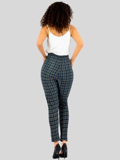 Foto 3 | Foto 3 | Set De 2 Leggings Elegantes Jegging Mujer A Cuadros Stretch Looks Formal Y Casual Mayón Lic-0171 D1/d2 Mallones