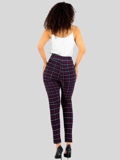 Foto 6 | Foto 6 | Set De 2 Leggings Elegantes Jegging Mujer A Cuadros Stretch Looks Formal Y Casual Mayón Lic-0171 D1/d2 Mallones